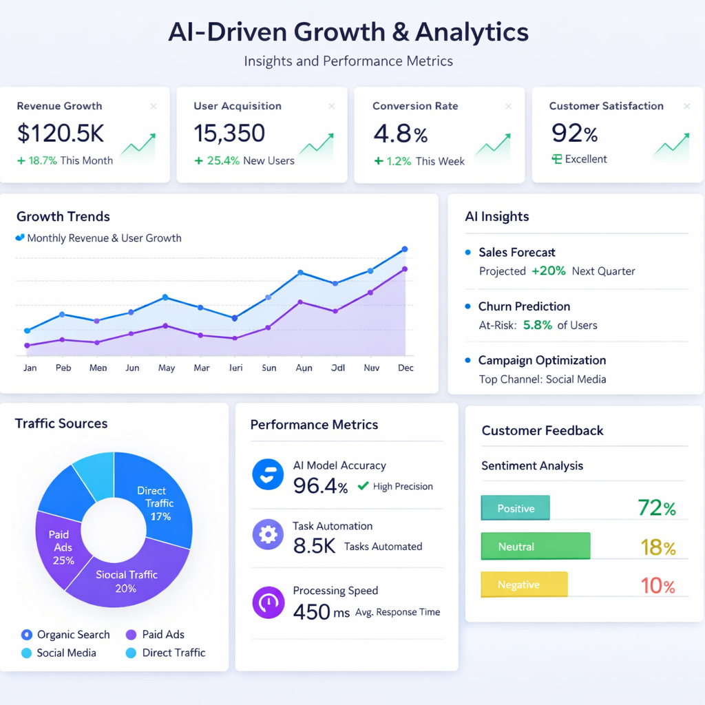 AI improving business performance and growth