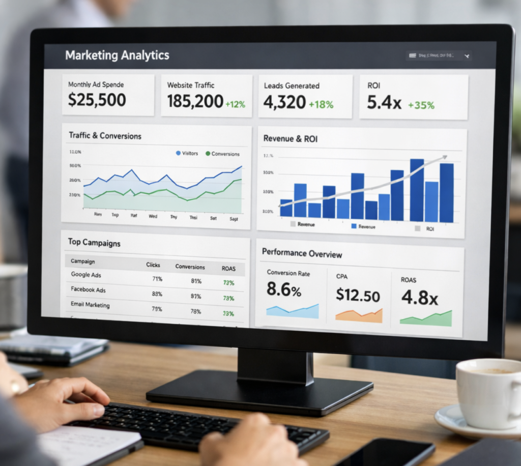 marketing agencies using data and analytics to drive ROI